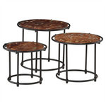 Nesting Tables 3 pcs vidaXL Solid Wood Reclaimed - Nest of Tables from vidaXL