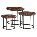 Nesting Tables 3 pcs vidaXL Solid Wood Reclaimed - Nest of Tables from vidaXL