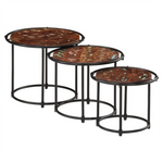 Nesting Tables 3 pcs vidaXL Solid Wood Reclaimed - Nest of Tables from vidaXL