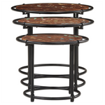 Nesting Tables 3 pcs vidaXL Solid Wood Reclaimed - Nest of Tables from vidaXL