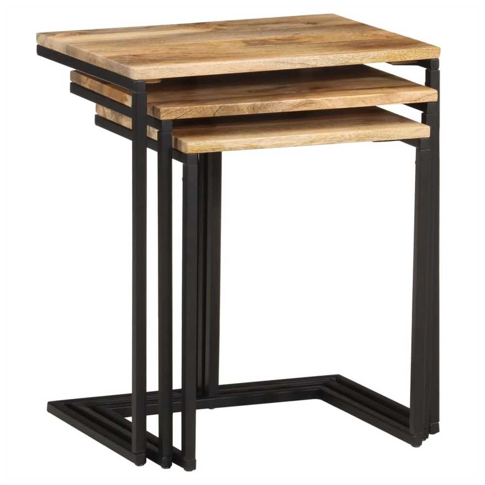 Nesting Tables 3 pcs vidaXLSolid Wood Acacia - Nest of Tables from vidaXL