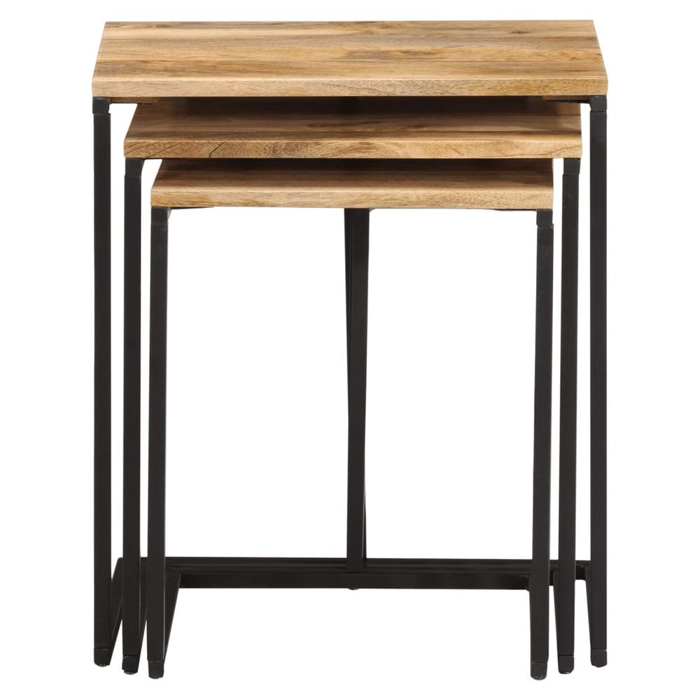 Nesting Tables 3 pcs vidaXLSolid Wood Acacia - Nest of Tables from vidaXL