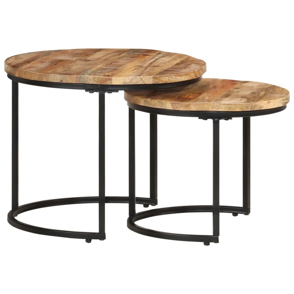 Nesting Tables 3 pcs vidaXL Solid Acacia Wood - Nest of Tables from vidaXL
