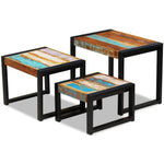 Nesting Tables 3 pcs vidaXL Solid Mango Wood - Nest of Tables from vidaXL