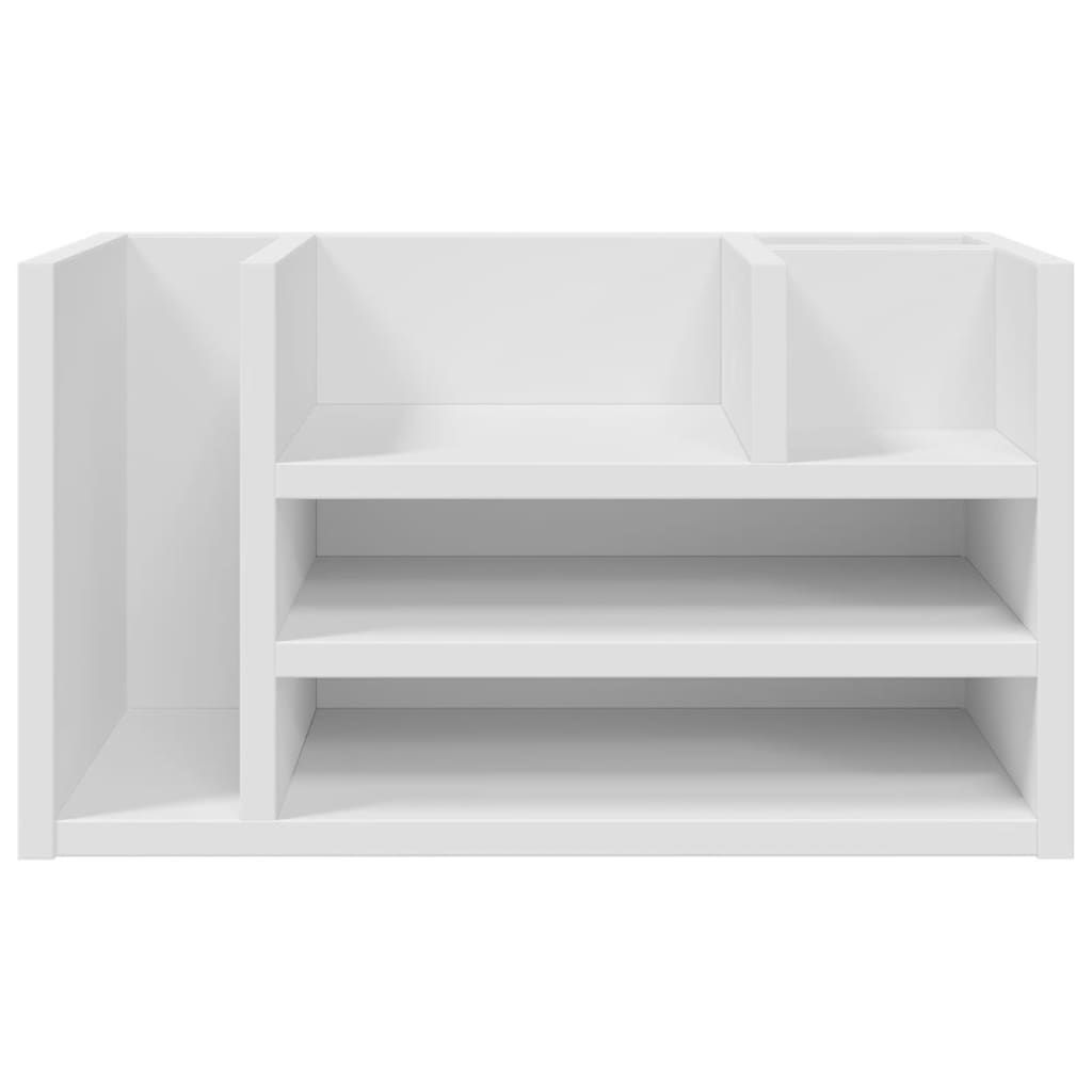 vidaXL Desk Organiser White 44.5x24x25 cm Engineered wood - Office Storage from vidaXL