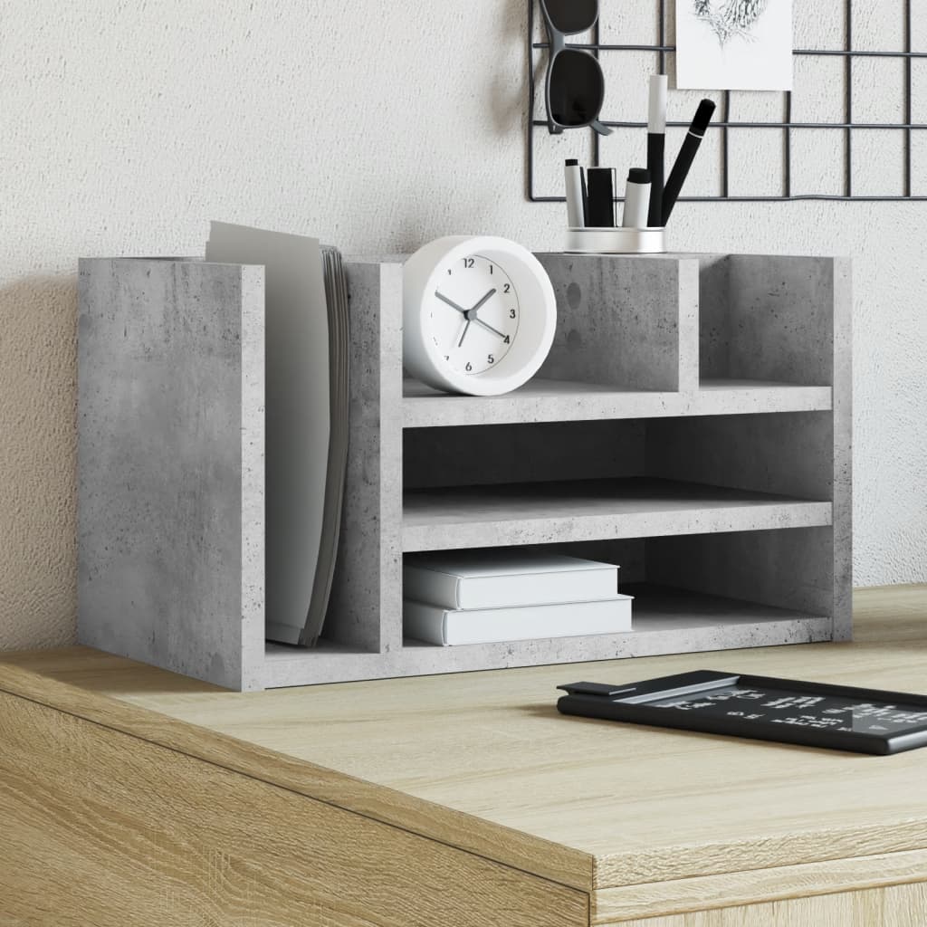 vidaXL Desk Organiser White 44.5x24x25 cm Engineered wood - Office Storage from vidaXL