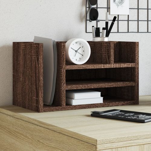 vidaXL Desk Organiser White 44.5x24x25 cm Engineered wood - Office Storage from vidaXL