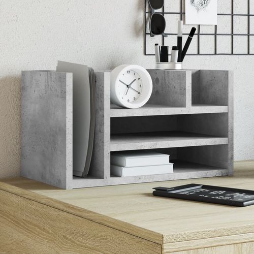vidaXL Desk Organiser White 44.5x24x25 cm Engineered wood - Office Storage from vidaXL