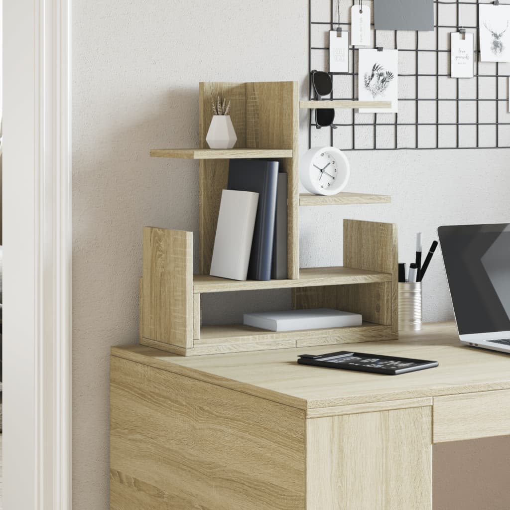 vidaXL Desk Organiser White 49x20x52.5 cm Engineered wood - Office Storage from vidaXL