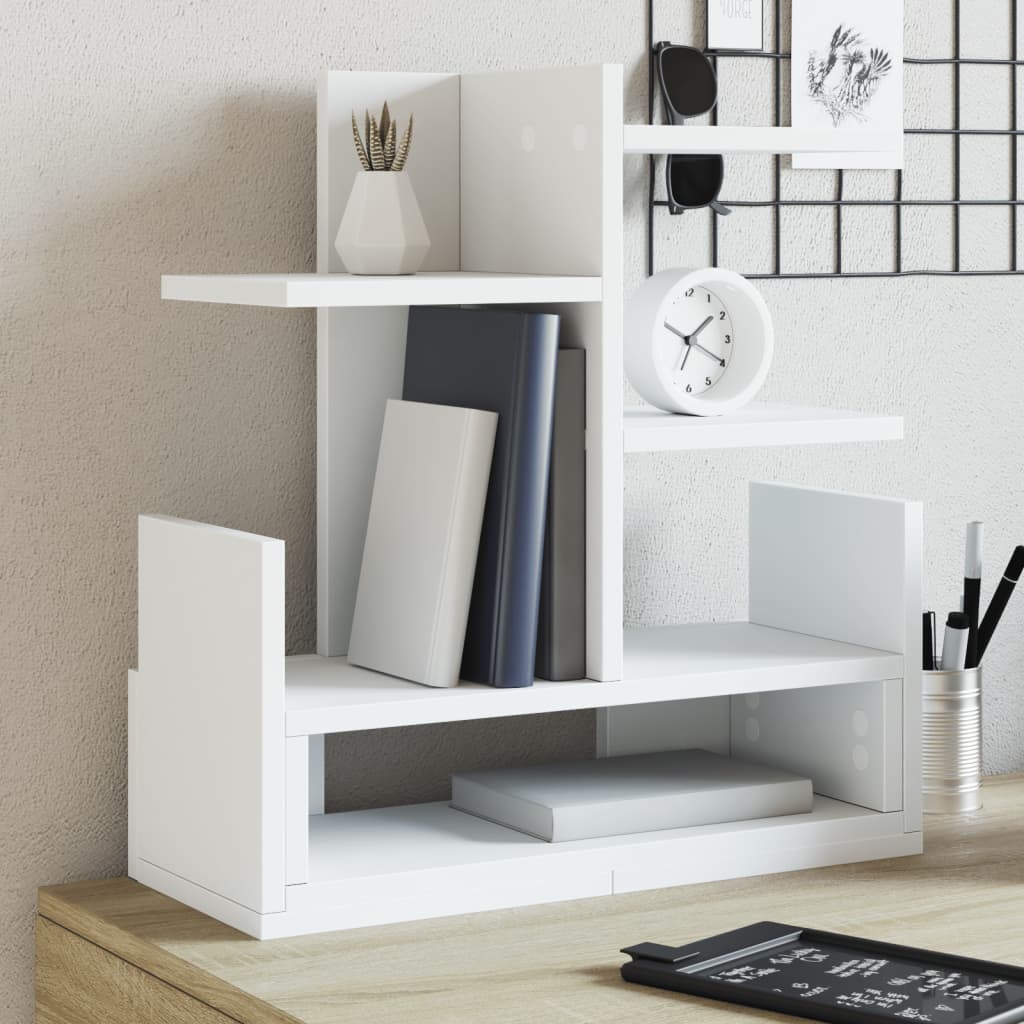 vidaXL Desk Organiser White 49x20x52.5 cm Engineered wood - Office Storage from vidaXL
