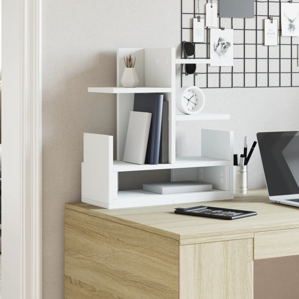 vidaXL Desk Organiser White 49x20x52.5 cm Engineered wood - Office Storage from vidaXL
