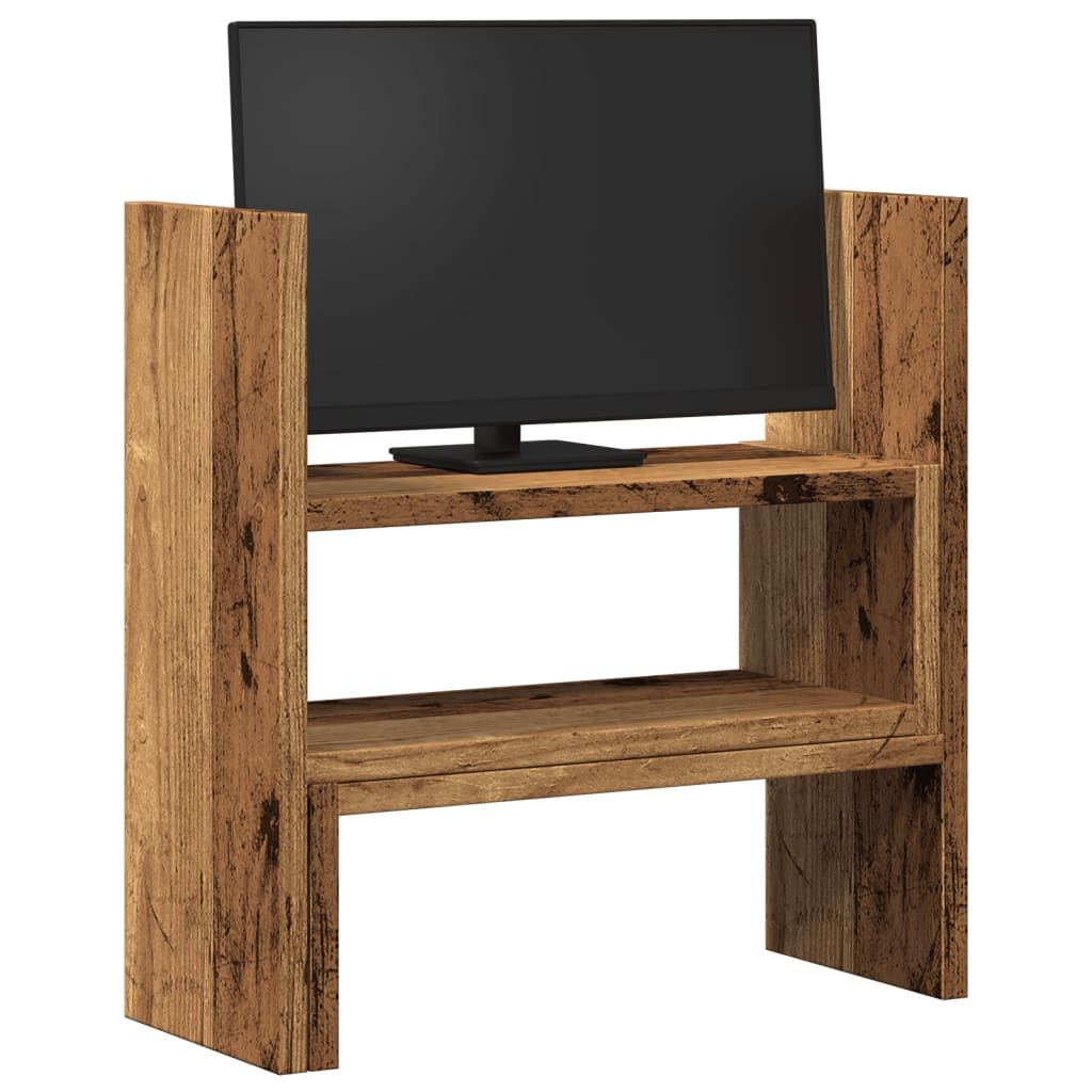 vidaXL Desk Organiser Adjustable White 40x17x41 cm Engineered Wood - Office Storage from vidaXL