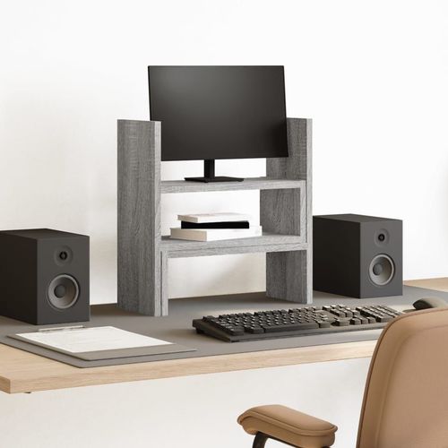 vidaXL Desk Organiser Adjustable White 40x17x41 cm Engineered Wood - Office Storage from vidaXL