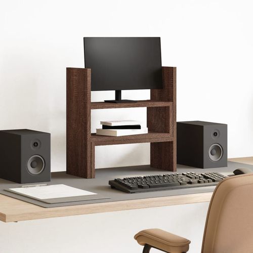 vidaXL Desk Organiser Adjustable White 40x17x41 cm Engineered Wood - Office Storage from vidaXL