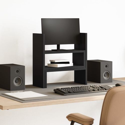 vidaXL Desk Organiser Adjustable White 40x17x41 cm Engineered Wood - Office Storage from vidaXL