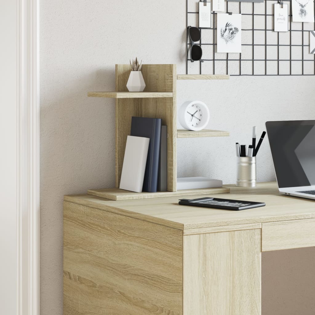 vidaXL Desk Organiser White 42x21.5x42 cm Engineered wood - Office Storage from vidaXL