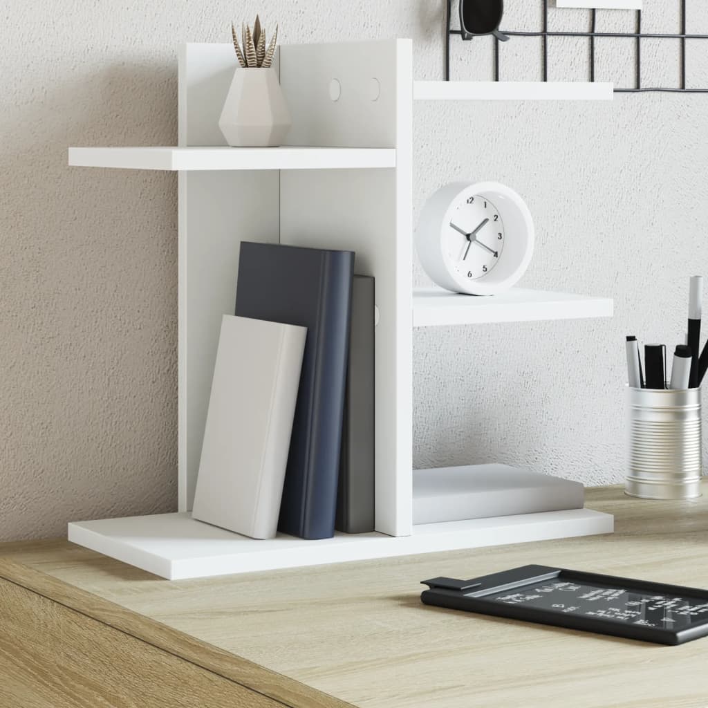 vidaXL Desk Organiser White 42x21.5x42 cm Engineered wood - Office Storage from vidaXL