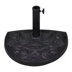 Resin Half Round Parasol Base vidaXL - Parasol from vidaXL
