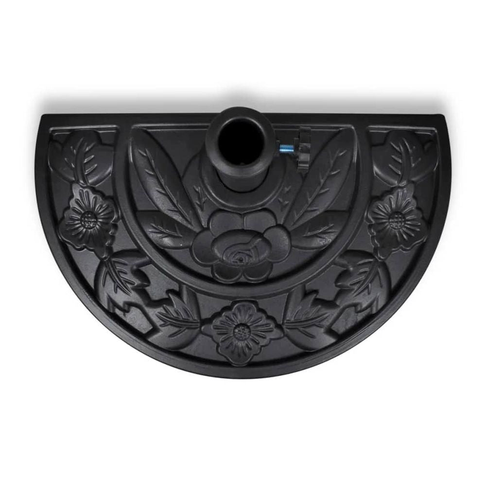 Resin Half Round Parasol Base vidaXL - Parasol from vidaXL