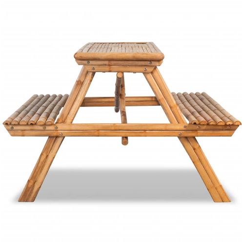 Picnic Table 120x120x78 cm Bamboo - Picnic Tables from vidaXL