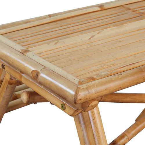Picnic Table 120x120x78 cm Bamboo - Picnic Tables from vidaXL