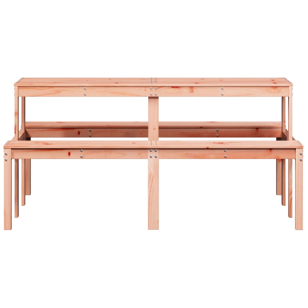 vidaXL Picnic Table Wax Brown 110x134x75 cm Solid Wood Pine - Picnic Tables from vidaXL