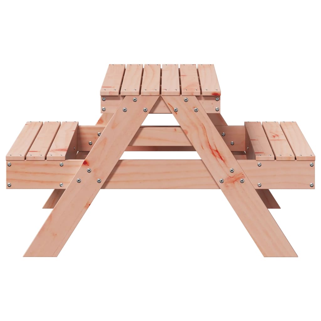 vidaXL Picnic Table for Kids Wax Brown 88x97x52 cm Solid Wood Pine - Picnic Tables from vidaXL