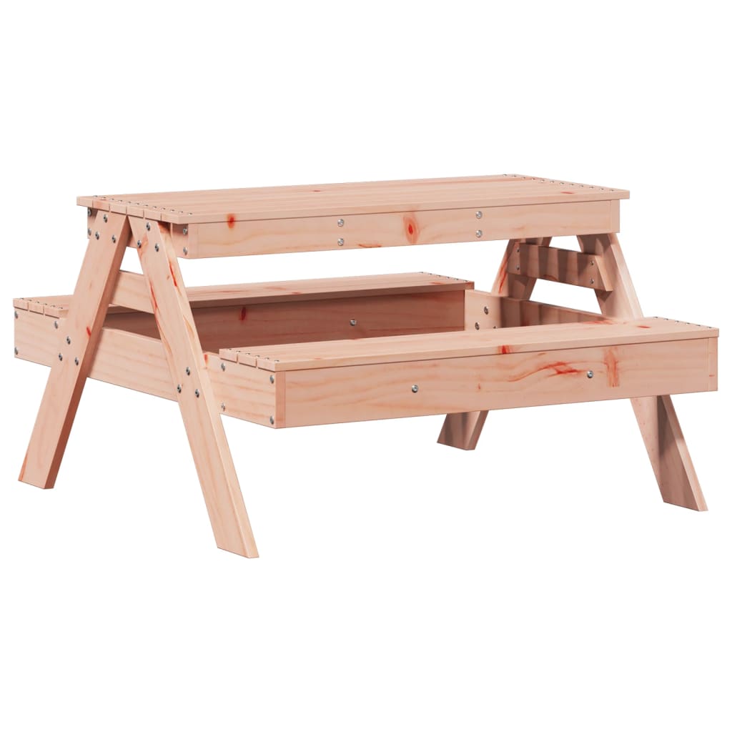vidaXL Picnic Table for Kids Wax Brown 88x97x52 cm Solid Wood Pine - Picnic Tables from vidaXL