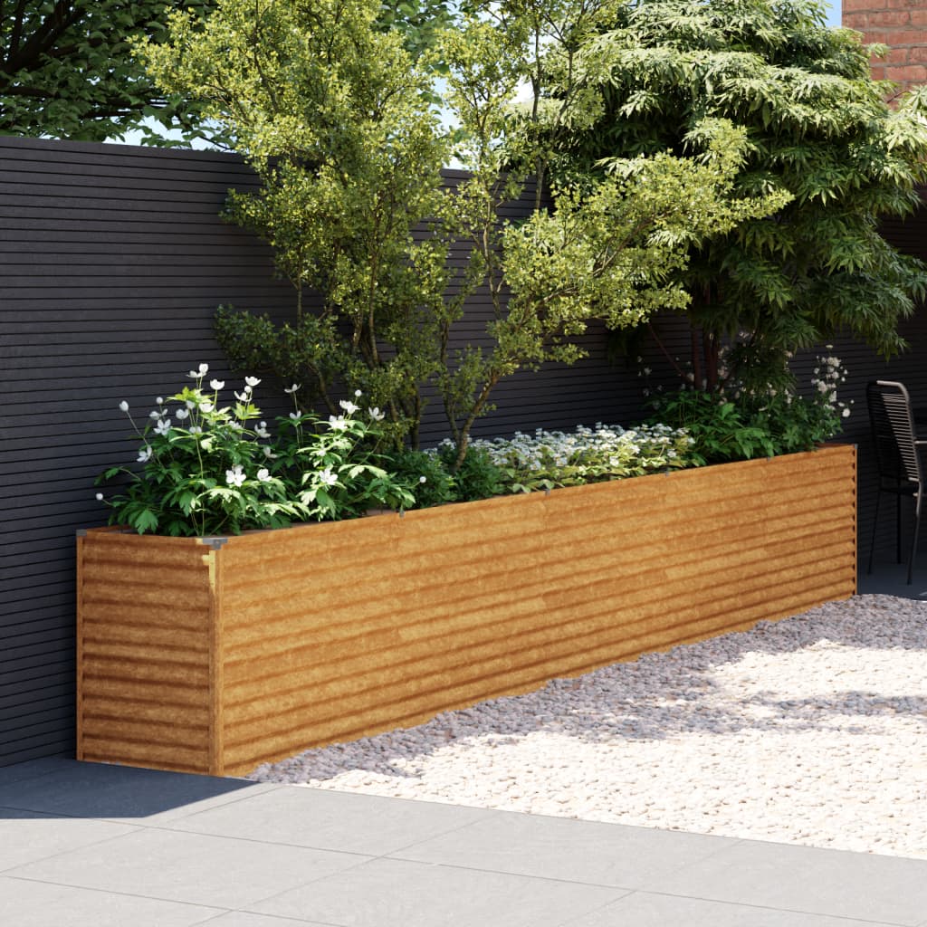 vidaXL Garden Raised Bed 100x50x36 cm Corten Steel - Raised Beds from vidaXL