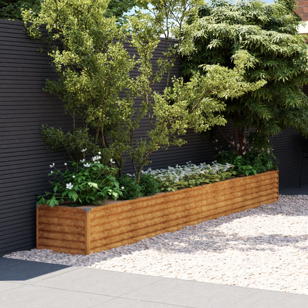 vidaXL Garden Raised Bed 100x50x36 cm Corten Steel - Raised Beds from vidaXL