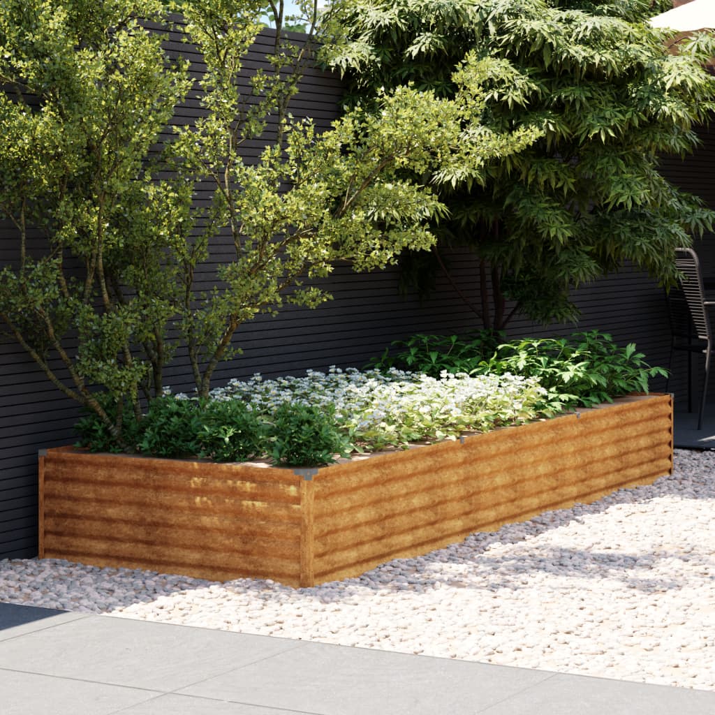 vidaXL Garden Raised Bed 100x50x36 cm Corten Steel - Raised Beds from vidaXL