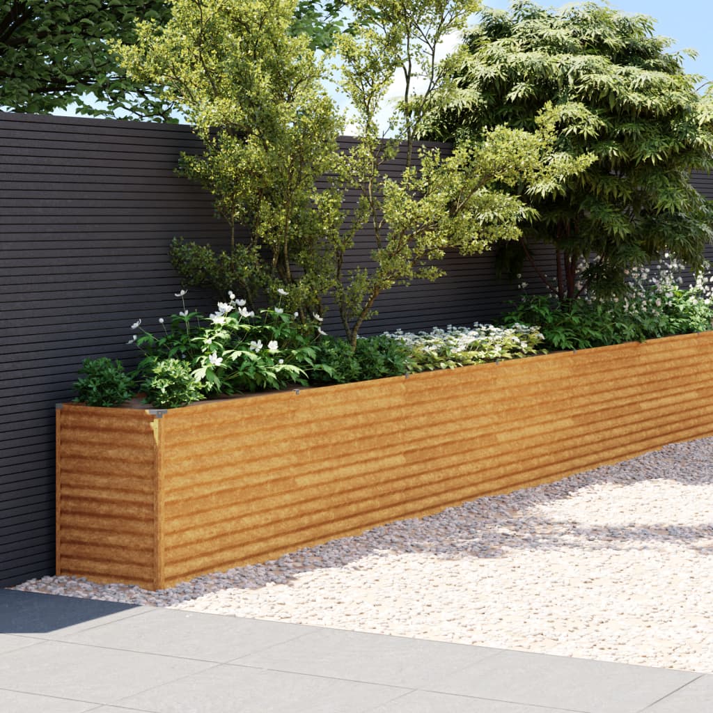 vidaXL Garden Raised Bed 100x50x36 cm Corten Steel - Raised Beds from vidaXL