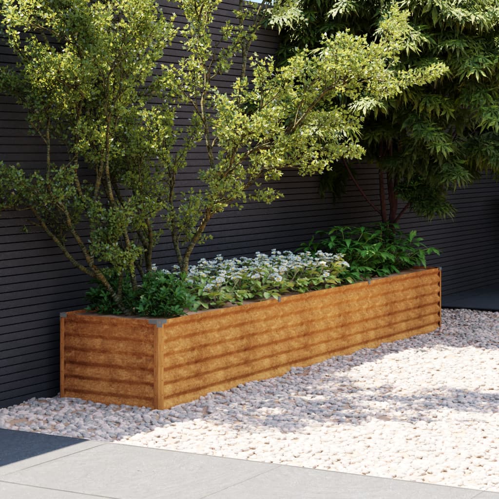 vidaXL Garden Raised Bed 100x50x36 cm Corten Steel - Raised Beds from vidaXL