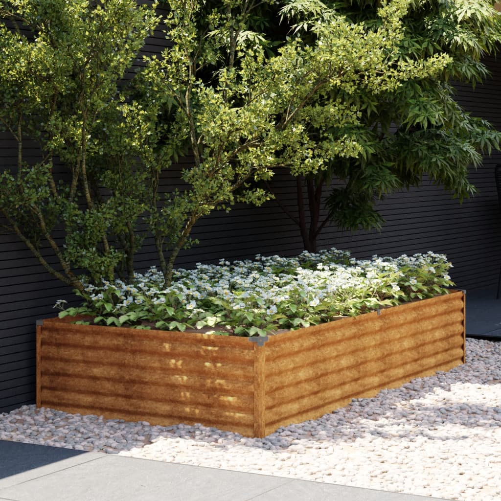 vidaXL Garden Raised Bed 100x50x36 cm Corten Steel - Raised Beds from vidaXL