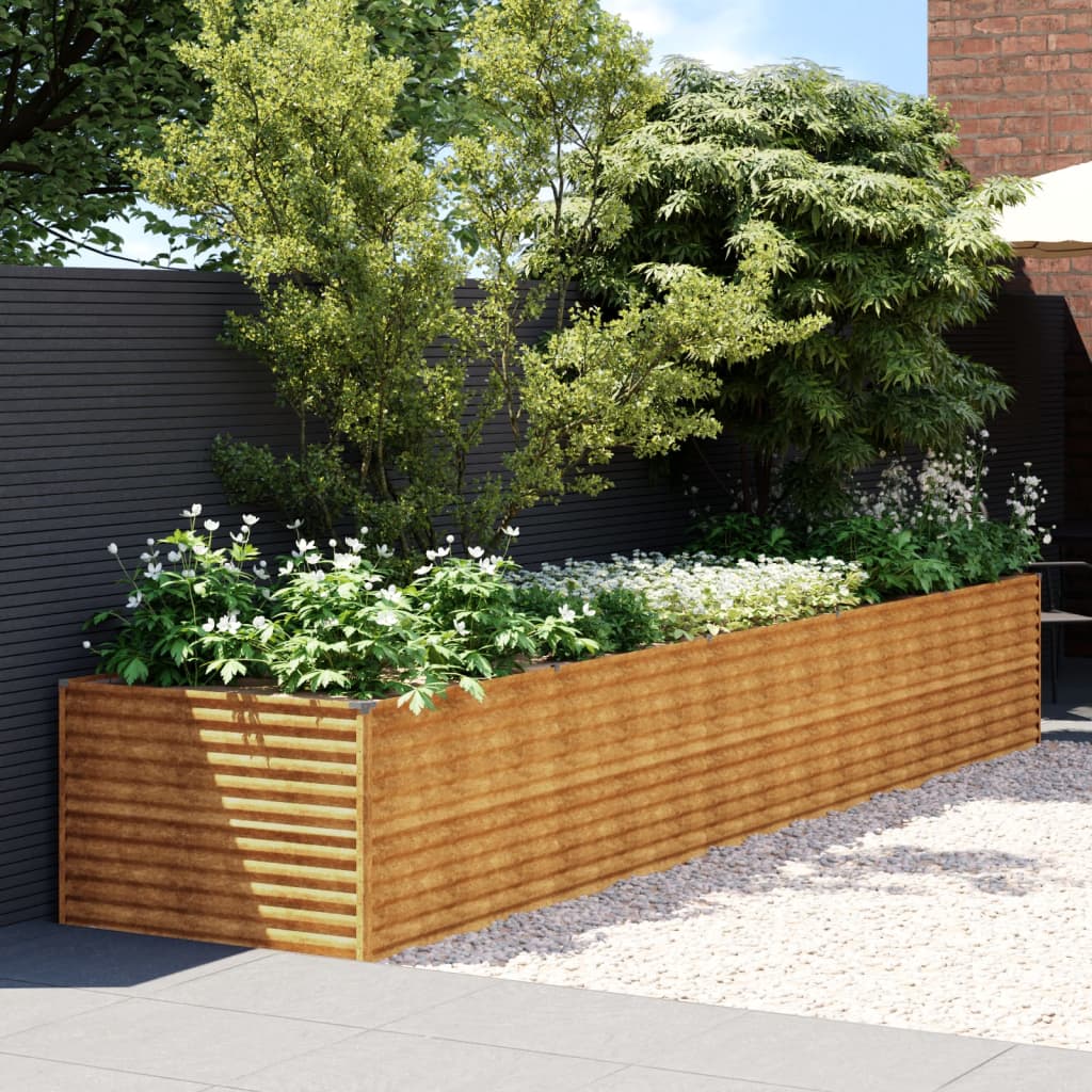 vidaXL Garden Raised Bed 100x50x36 cm Corten Steel - Raised Beds from vidaXL