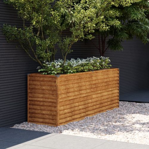 vidaXL Garden Raised Bed 100x50x36 cm Corten Steel - Raised Beds from vidaXL