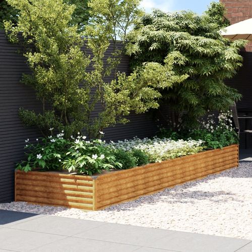 vidaXL Garden Raised Bed 100x50x36 cm Corten Steel - Raised Beds from vidaXL