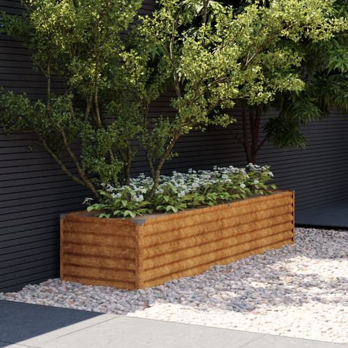 vidaXL Garden Raised Bed 100x50x36 cm Corten Steel - Raised Beds from vidaXL