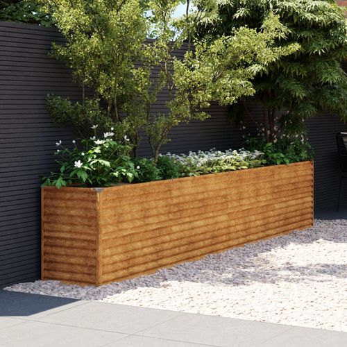 vidaXL Garden Raised Bed 100x50x36 cm Corten Steel - Raised Beds from vidaXL