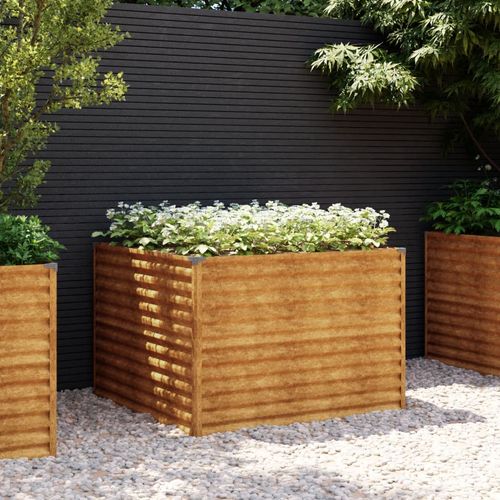 vidaXL Garden Raised Bed 100x50x36 cm Corten Steel - Raised Beds from vidaXL