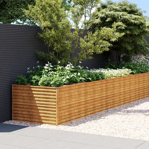 vidaXL Garden Raised Bed 100x50x36 cm Corten Steel - Raised Beds from vidaXL