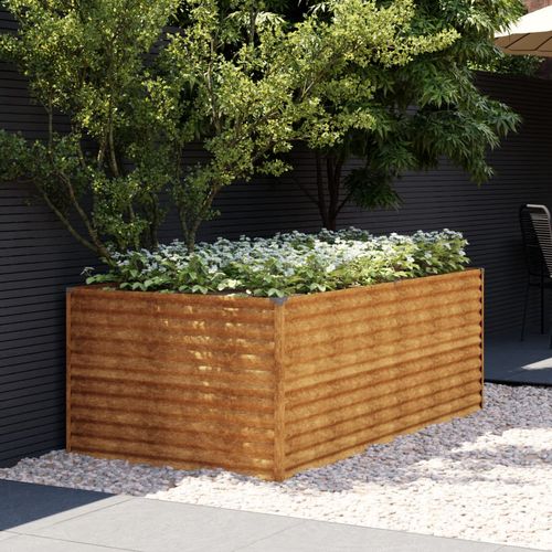 vidaXL Garden Raised Bed 100x50x36 cm Corten Steel - Raised Beds from vidaXL