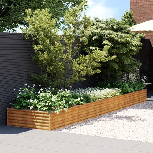 vidaXL Garden Raised Bed 100x50x36 cm Corten Steel - Raised Beds from vidaXL