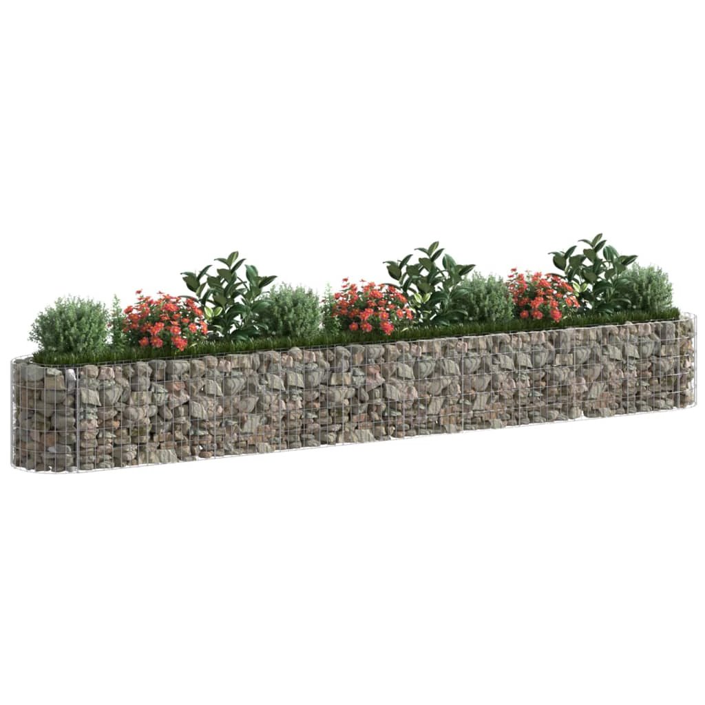 vidaXL vidaXL Gabion Raised Bed Galvanised Iron 120x50x50 cm - Raised Beds