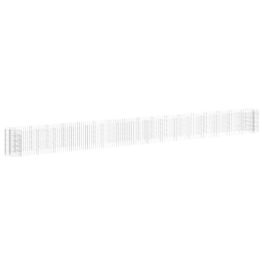 vidaXL Gabion Raised Bed Galvanised Iron 120x50x50 cm - Raised Beds from vidaXL