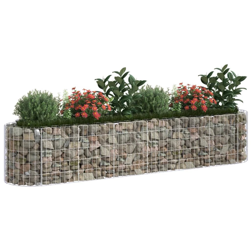 vidaXL Gabion Raised Bed Galvanised Iron 120x50x50 cm by vidaXL