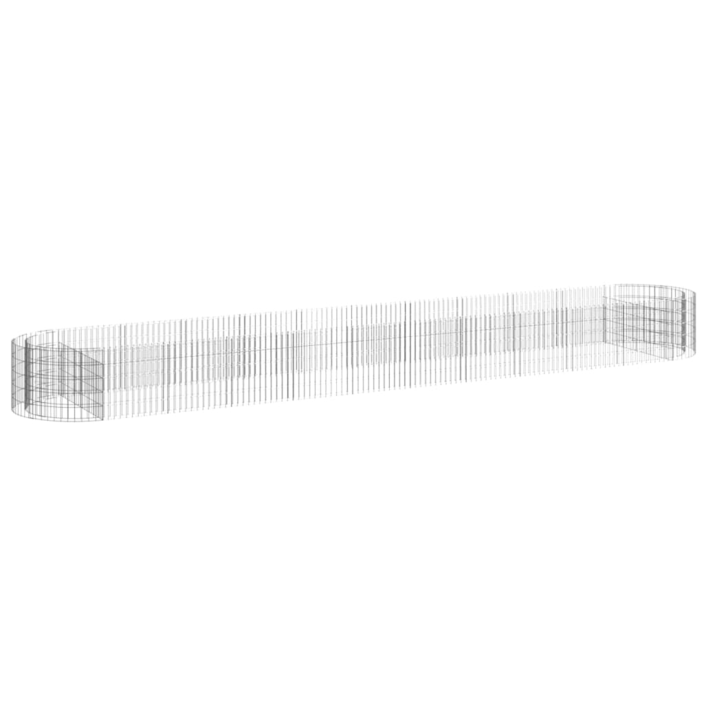 vidaXL Gabion Raised Bed Galvanised Iron 120x50x50 cm - Raised Beds from vidaXL