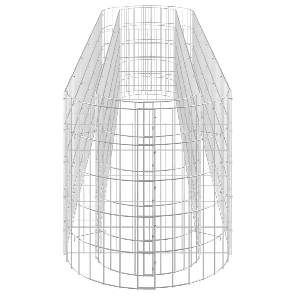 vidaXL Gabion Raised Bed Galvanised Iron 120x50x50 cm by vidaXL