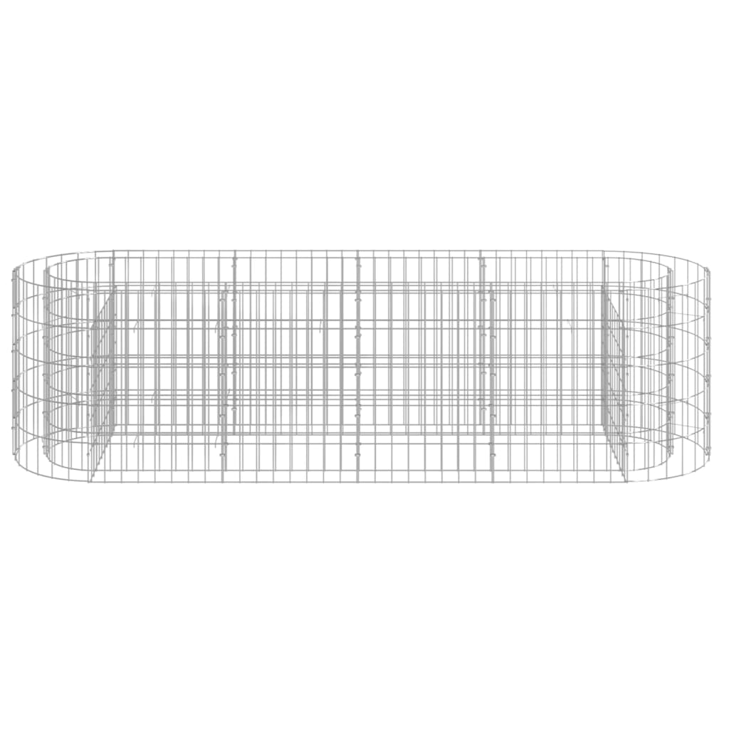 vidaXL Gabion Raised Bed Galvanised Iron 120x50x50 cm - Raised Beds from vidaXL