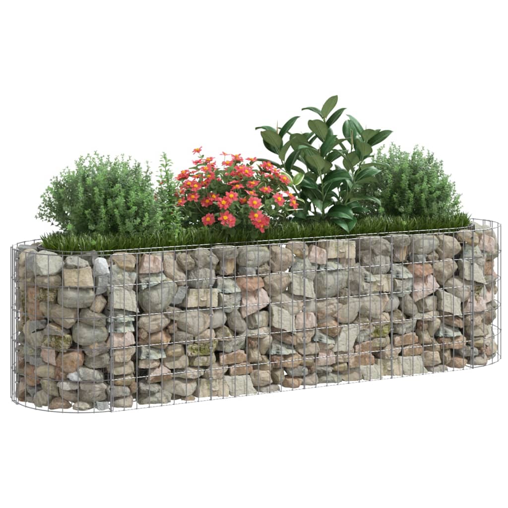 vidaXL Gabion Raised Bed Galvanised Iron 120x50x50 cm - Raised Beds from vidaXL